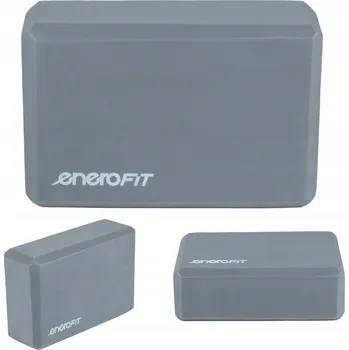 Rehabilitační blok na jógu ENERO FIT Šedá kostka z EVA pěny na Pilates