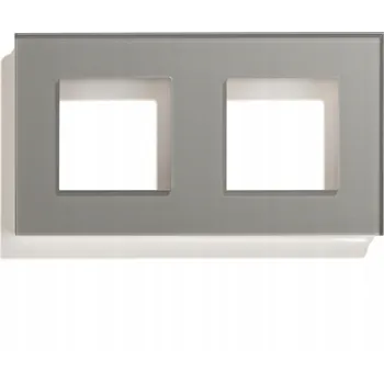 Elektrická zásuvka RÁMEČEK SKLENĚNÝ DVOJITÝ PANEL ELEKTRICKÁ ZÁSUVKA ZÁSUVKA ELEKTRICKÁ VYPÍNAČ MECHANICKÝ 157