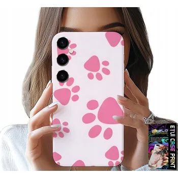 Pouzdro na mobilní telefon POUZDRO PRO SAMSUNG GALAXY A54 5G - RŮŽOVÉ PSÍ TLAPKY, ZADNÍ KRYT, KRYT