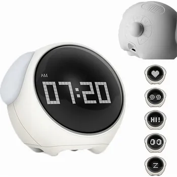 Budík DĚTSKÝ BUDÍK DO POKOJE ELEKTRONICKÝ DIGITÁLNÍ LED NOČNÍ STOLNÍ HODINY