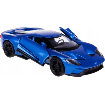 autíčko WELLY 2017 FORD GT MODRÝ 1:34 KOVOVÝ NOVÝ MODEL 43748