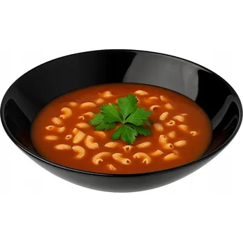 Talíř HLUBOKÝ TALÍŘ jídelní 20 CM skleněný ESMENE Black