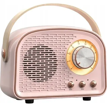 Radiopřijímač PŘENOSNÉ KUCHYŇSKÉ FM RÁDIO BLUETOOTH RETRO USB SD AUX MP3 NA AKUMULÁTOR