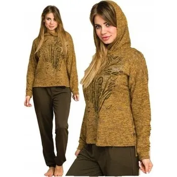 Dámské pyžamo KEY homwear teplákovka dámské teplé pyžamo S