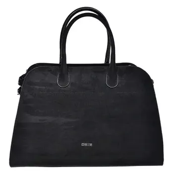 Kabelka Dámská shopper taška Big Star z eko semiše BIG STAR SHOES černá 3496401