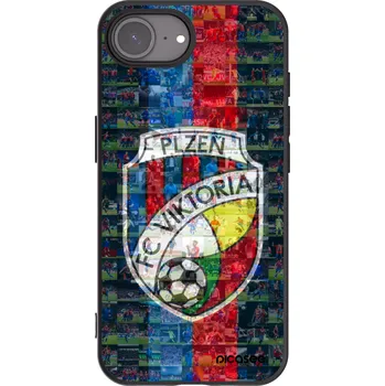 Pouzdro na mobilní telefon Picasee silikonový černý obal pro Apple iPhone 16e - FC Viktoria Plzeň A