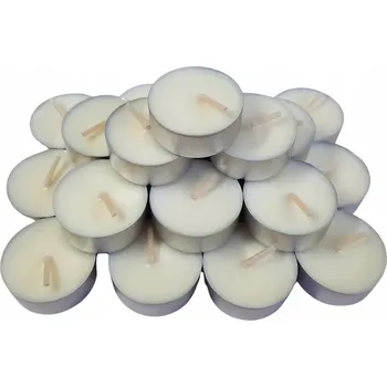 Svíčka Sójová svíčka tealight Bez vůně Lucsoy 80 ks