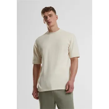 Pánské tričko Light Terry T-Shirt Crew - whitesand 4XL