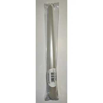 Svíčka Svíčka kónická metalik perleť bílá 23,5cm