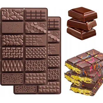 Forma na pečení FORMA NA ČOKOLÁDU PRALINKY SILIKONOVÁ FORMA 27,4 x 17 cm