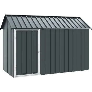 vidaXL Ptačí klec Antracit 215 x 112 x 141 cm Pozinkovaná ocel [4100923]