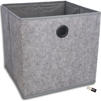 Úložný box Organizér do skříně textilní box koš 30x30 na oblečení deky hračky