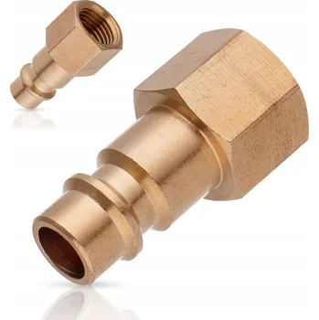 Příslušenství ke kompresoru Mosazná vsuvka / Rychlospojka 1/4" pro pneumatické nářadí ke kompresoru