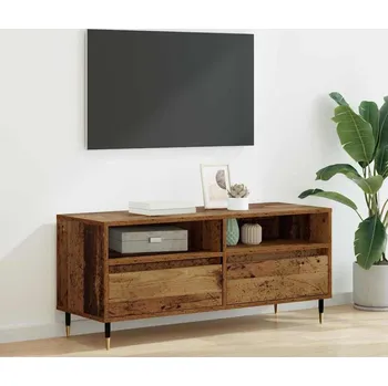 Televizní stolek vidaXL Televizní skříň se zásuvkou Staré dřevo 100 x 34,5 x 44,5 cm [881777]