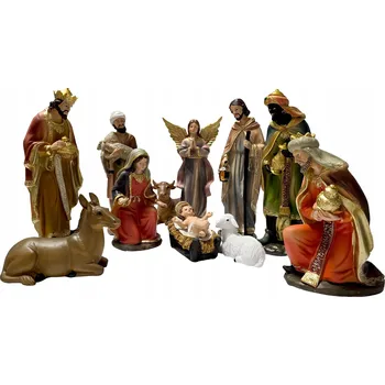 Betlém VELKÉ FIGURKY DO BETLÉMA Vánoce Betlém 20 cm - 12 ks