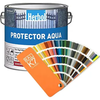 barva na zeď Barva na kov HERBOL Protector Aqua - Tónovaný odstín 1L