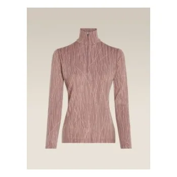 Icebreaker Wom Mer 260 Vertex LS Half Z Delta AOP, SUMMIT/BLUSH/J