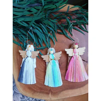 Malá andělka na zavěšení - různé barvy Barva: světle modrá