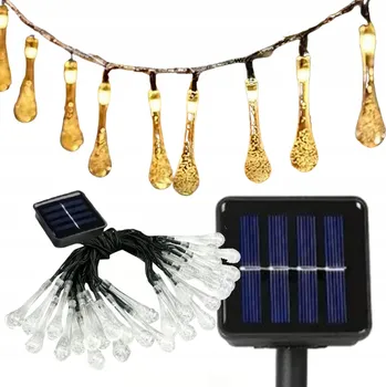 Venkovní osvětlení Světelný řetěz Cadro 600 cm solární bílý