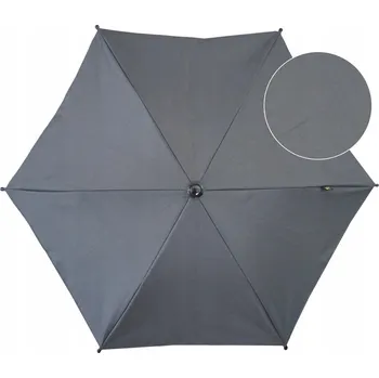 Stínicí technika Slunečník na kočárek Bomix 70 cm šedý
