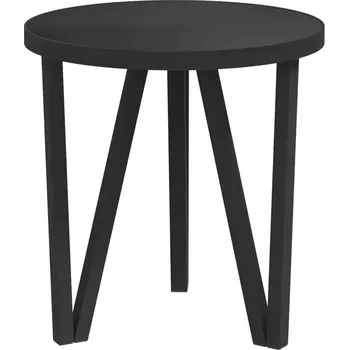 Konferenční stolek Industriální konferenční stolek, MDF a ocel, černý, 35 x 34 cm