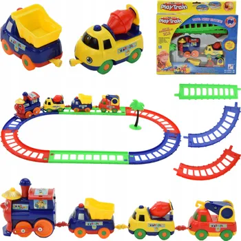 Vláček a vláčkodráha Elektrická vláčkodráha pro děti - lokomotiva, vagóny a koleje