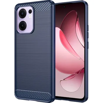 Pouzdro na mobilní telefon Techsuit Carbon Silicone pro Oppo Reno13 F 4G Reno13 F 5G Reno13 FS 5G modrá
