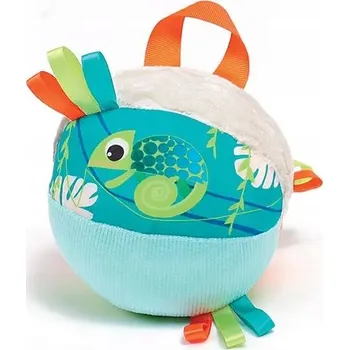 Hračka pro nejmenší LUDI: Šustící senzorický MÍČ "CHAMELEON"