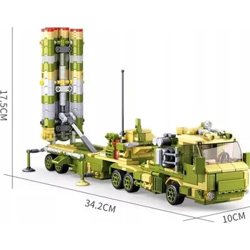 ostatní stavebnice STAVEBNICE SLUBAN ARMY Vojenská vozidla 6 v 1 Sestava 713 dílů