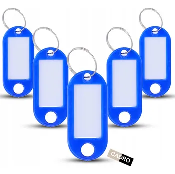 Přívěsky na klíče identifikační přívěsek přívěsky 5x2 cm tmavě modré 5 ks