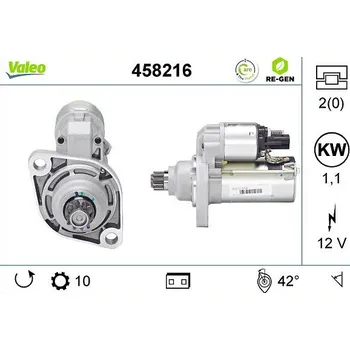 Autoelektrika Startér VALEO 458216