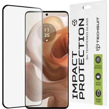 Ochranné sklo Techsuit 111D 3D zakřivené pro Motorola Edge 50 Ultra černé