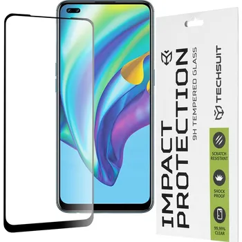 Techsuit 111D Celoplošné lepené sklo Oppo Reno4 Lite Black
