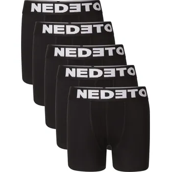 Chlapecké spodní prádlo 5PACK dětské boxerky Nedeto černé (5NBDC1) 12-14 let Možnost vrácení zboží ZDARMA do 120 dnů!