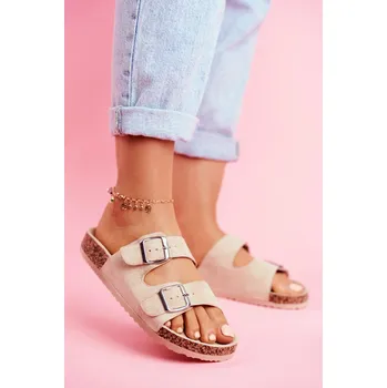 Dámské pantofle Dámské Nazouváky Si Senor Barva: Béžová, Velikost: 41