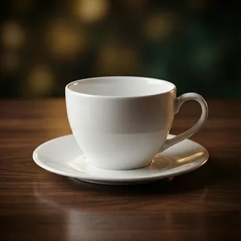 Talíř Šálky s podšálky 230 ml bílé 6 ks