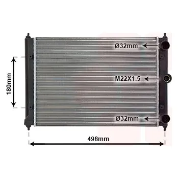 Autodíl Chladič, chlazení motoru VAN WEZEL 58002092