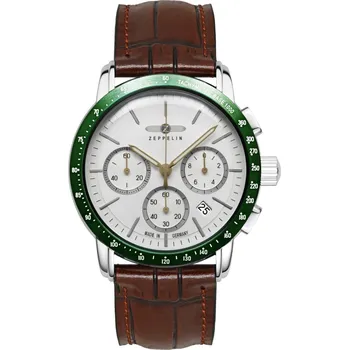 Hodinky Zeppelin 8878-4 Mens Watch New York Chronograph 43mm 5ATM