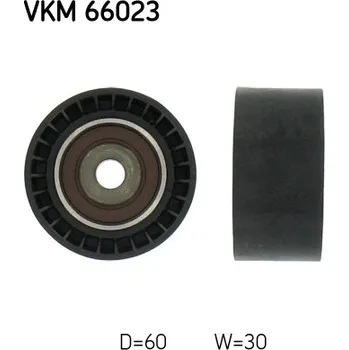 Rozvod motoru Vratná/vodicí kladka, klínový žebrový řemen SKF VKM 66023