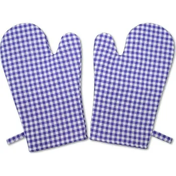 Chňapka Šatoli.cz Kuchyňské chňapky/rukavice Modrobílá kostička 2 ks