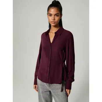 Dámské tričko Košile s dlouhým rukávem - XS - House - kaštanové - 324HE-83X