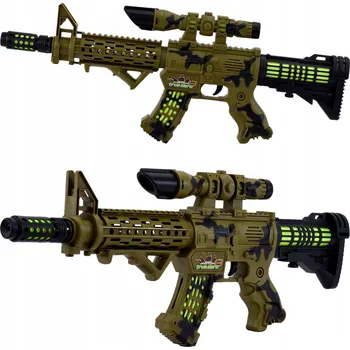 Dětská zbraň PUŠKA HRACÍ PISTOLE SE SIGNÁLNÍM ZVUKEM PRO DĚTI, ZVUKOVÁ SVÍTÍ