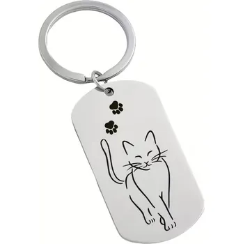 Přívěsek na klíče s kočkou