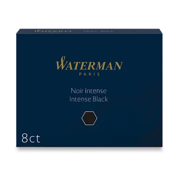 Náplň do psacích potřeb Inkoustové bombičky Waterman standardní 8ks - černé