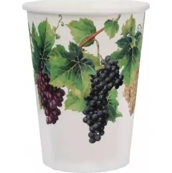 Party nádobí Santex Vinobraní - Kelímky papírové - vinná réva 10 ks
