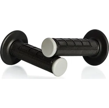 Motokrosové rukojeti motion stuff advanced černá/šedá (half-waffle) stf-201-2207