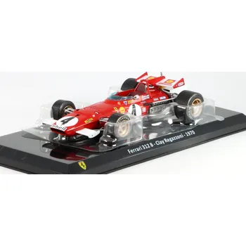 autíčko Altaya Ferrari 312 B3 #4 Clay Regazzoni 1970 1:24 - časopis modelem Ferrari 312 B3 - kovový model