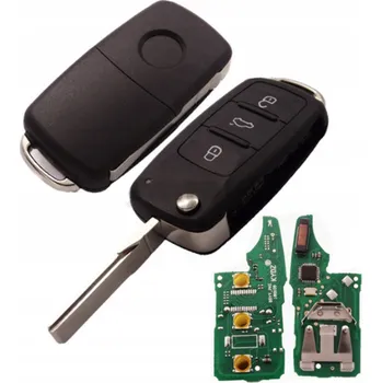 Autoklíč Náhradní obal klíče 3-tlačítkový, Volkswagen VW, Frekvence 315 MHz + Transpondér