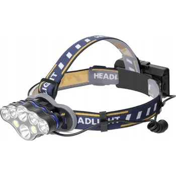 Čelovka Výkonná čelovka s akumulátorem 8 LED a 11 funkcemi