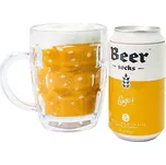 Luckies Pivní ponožky světlé pivo uni